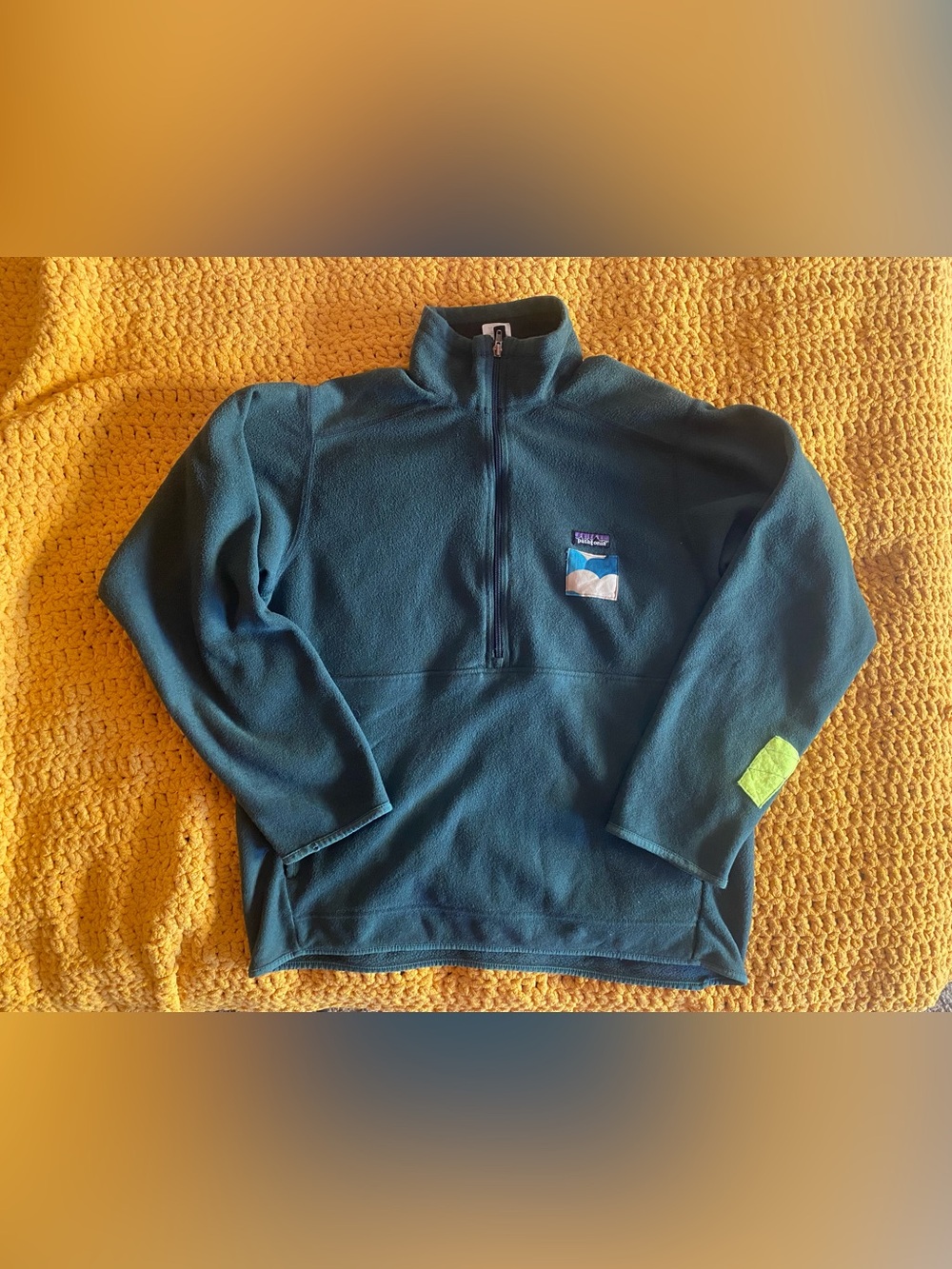 MENDED Patagonia Fleece half zip pullover Pouch pocket